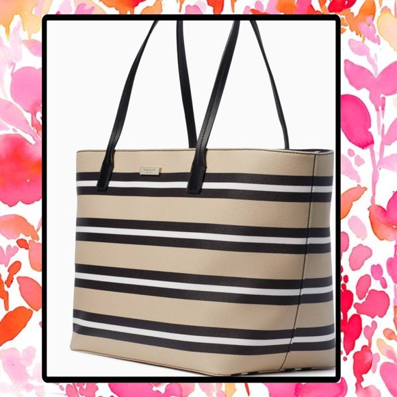 Kate Spade♠️New York Shore Street Stripe Margareta Tote - Picture 4 of 14